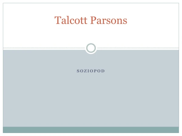 Talcott  Parsons