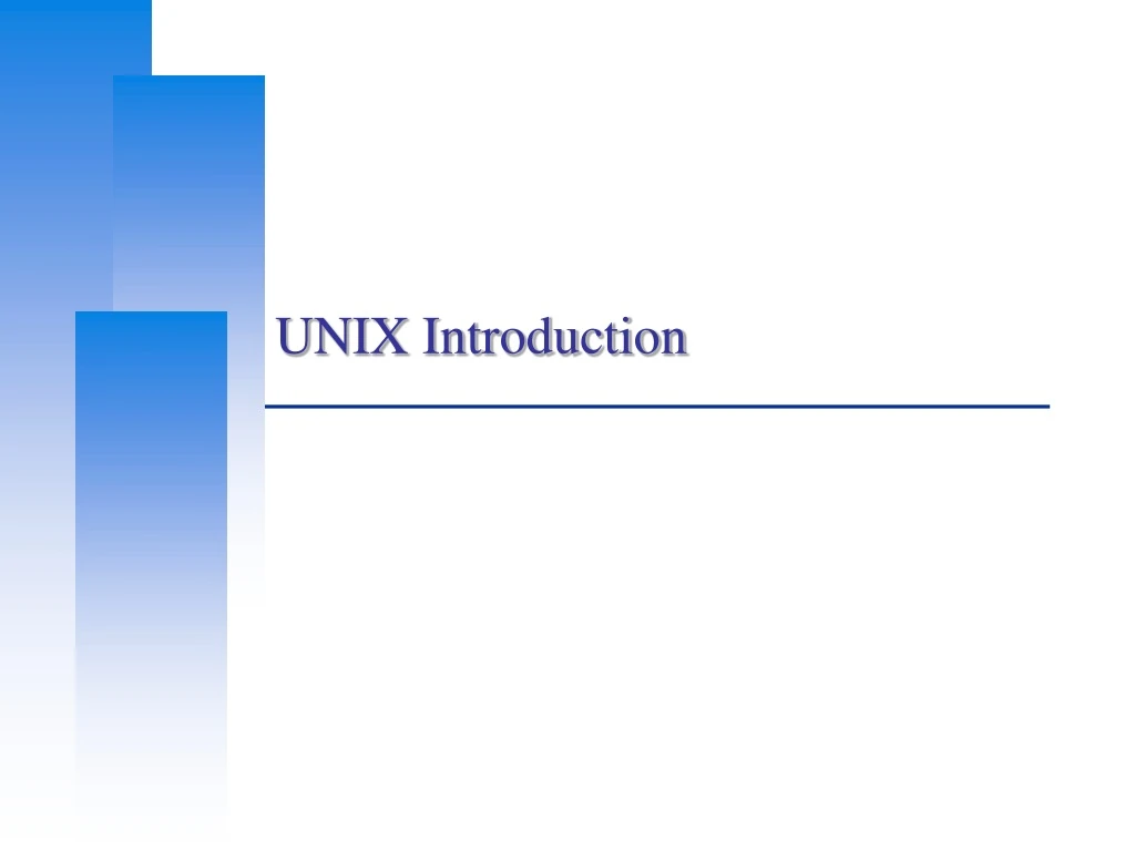 unix introduction