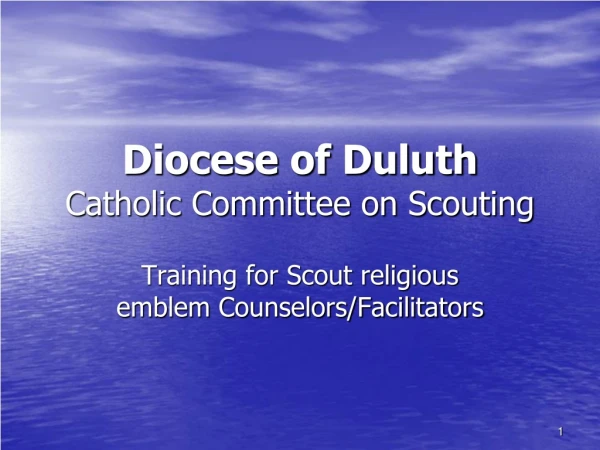 Diocese of Duluth Catholic Committee on Scouting