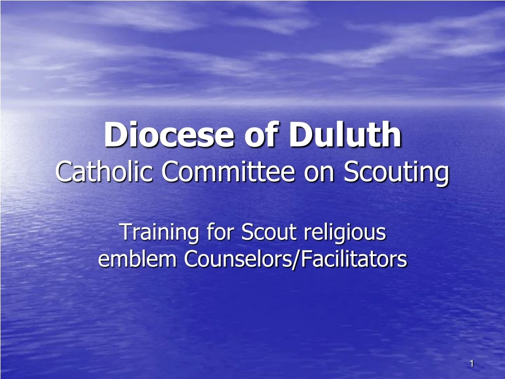 diocese of duluth catholic committee on scouting