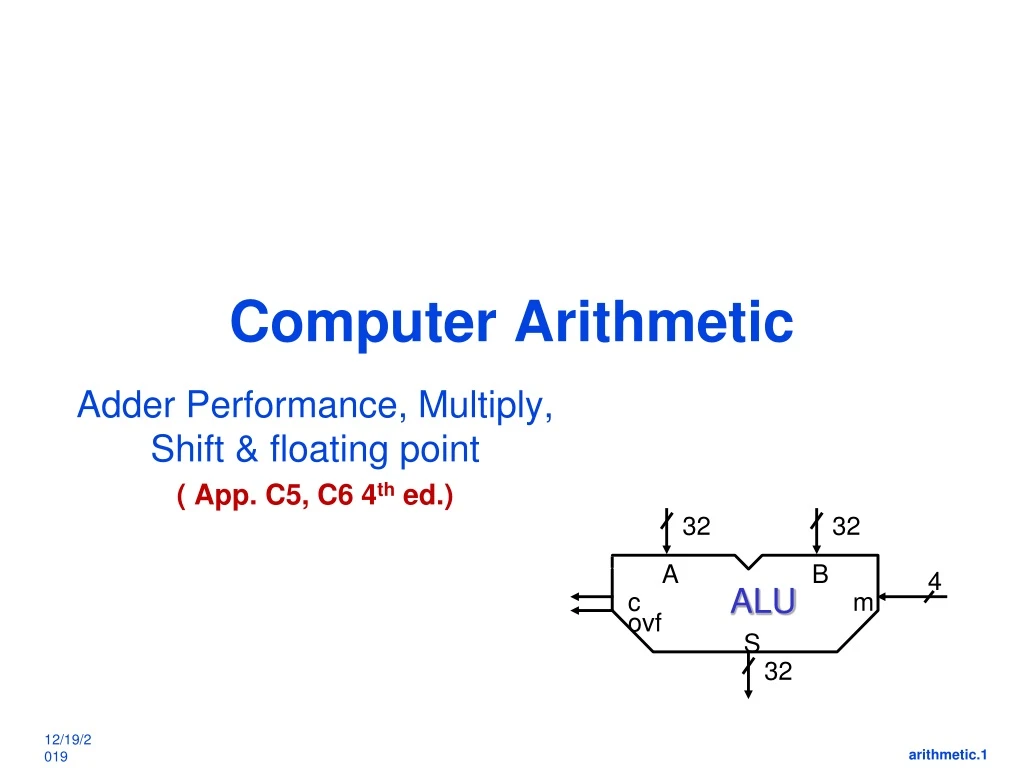 computer arithmetic