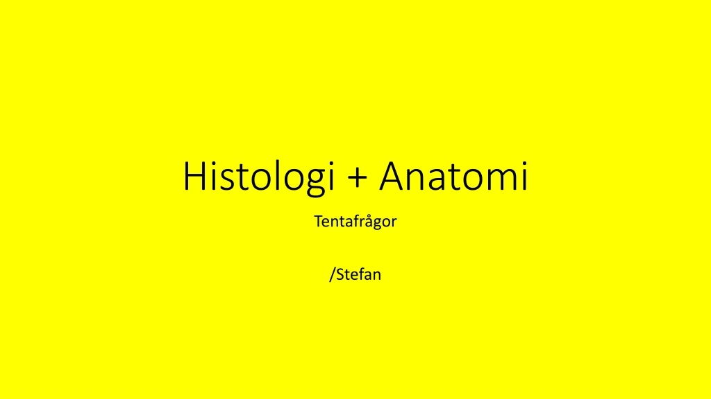 histologi anatomi