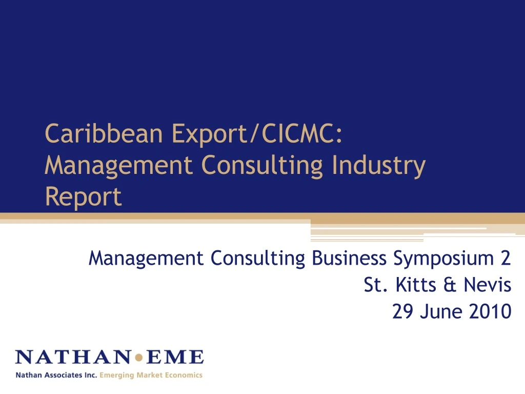 caribbean export cicmc management consulting industry report
