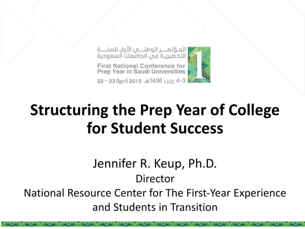 Structuring the Prep Year of College for Student Success