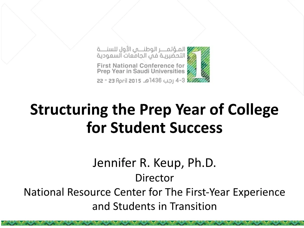 structuring the prep year of college for student success