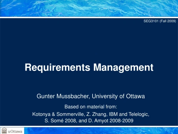 Requirements Management