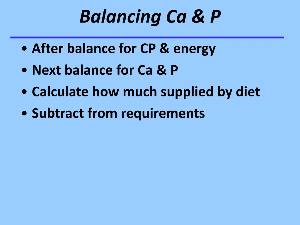 balancing ca p