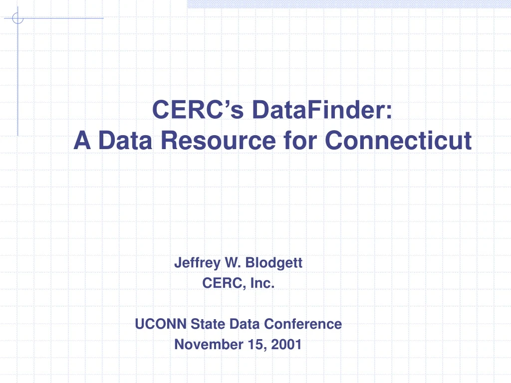 cerc s datafinder a data resource for connecticut