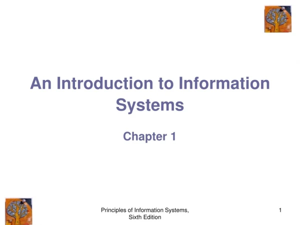 An Introduction to Information Systems