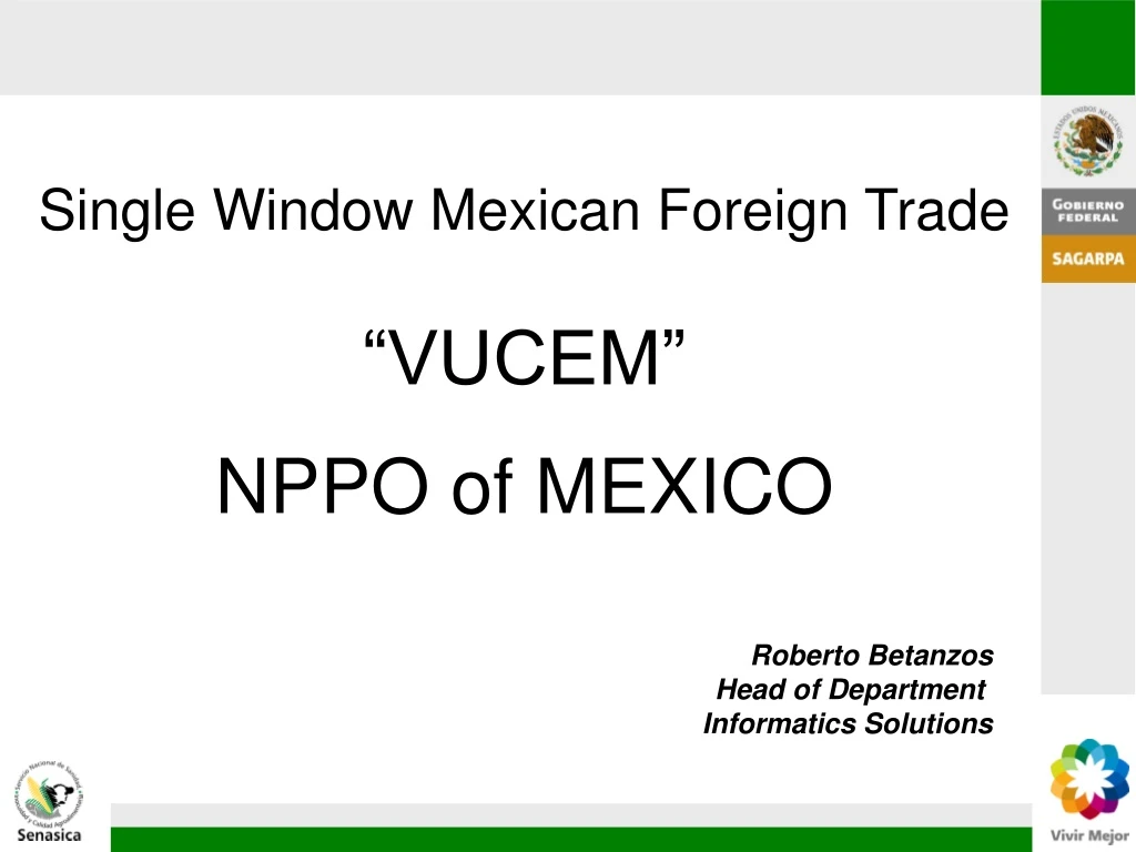 single window mexican foreign trade vucem nppo