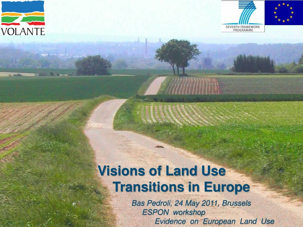 visions of land use transitions in europe