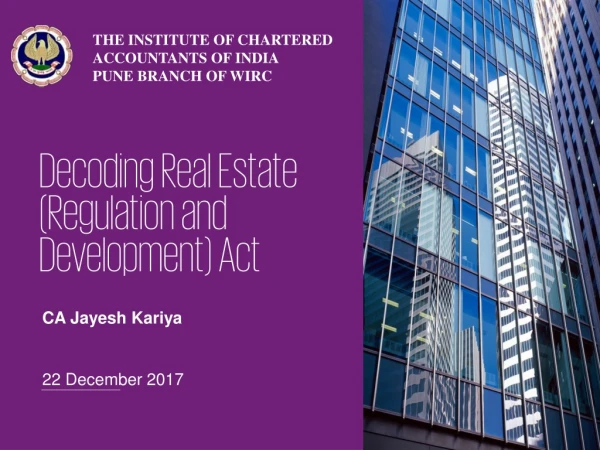 Decoding Real Estate (Regulation and Development) Act