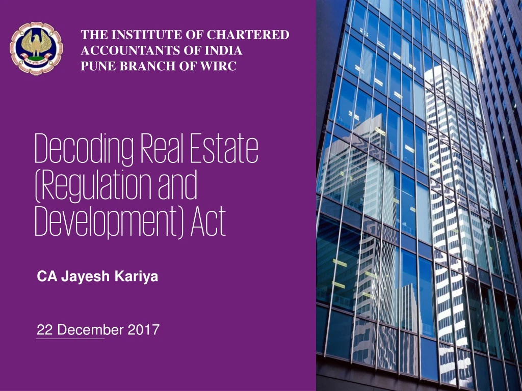 decoding real estate regulation and development act