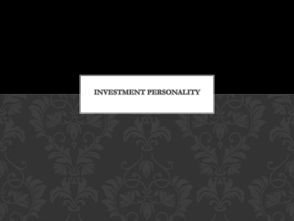 Investment Personality