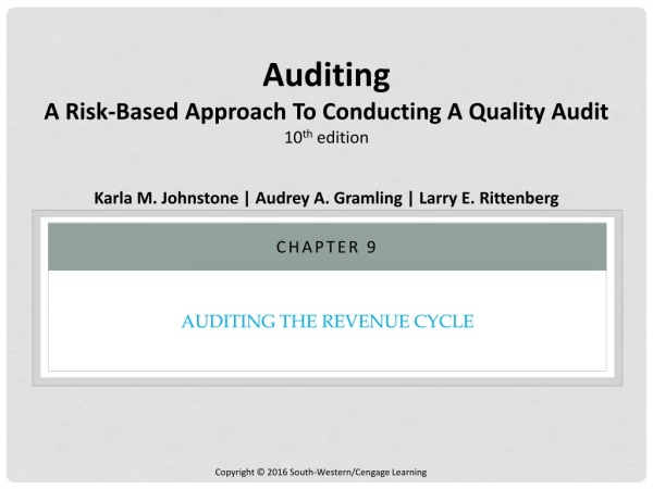 Auditing the Revenue Cycle
