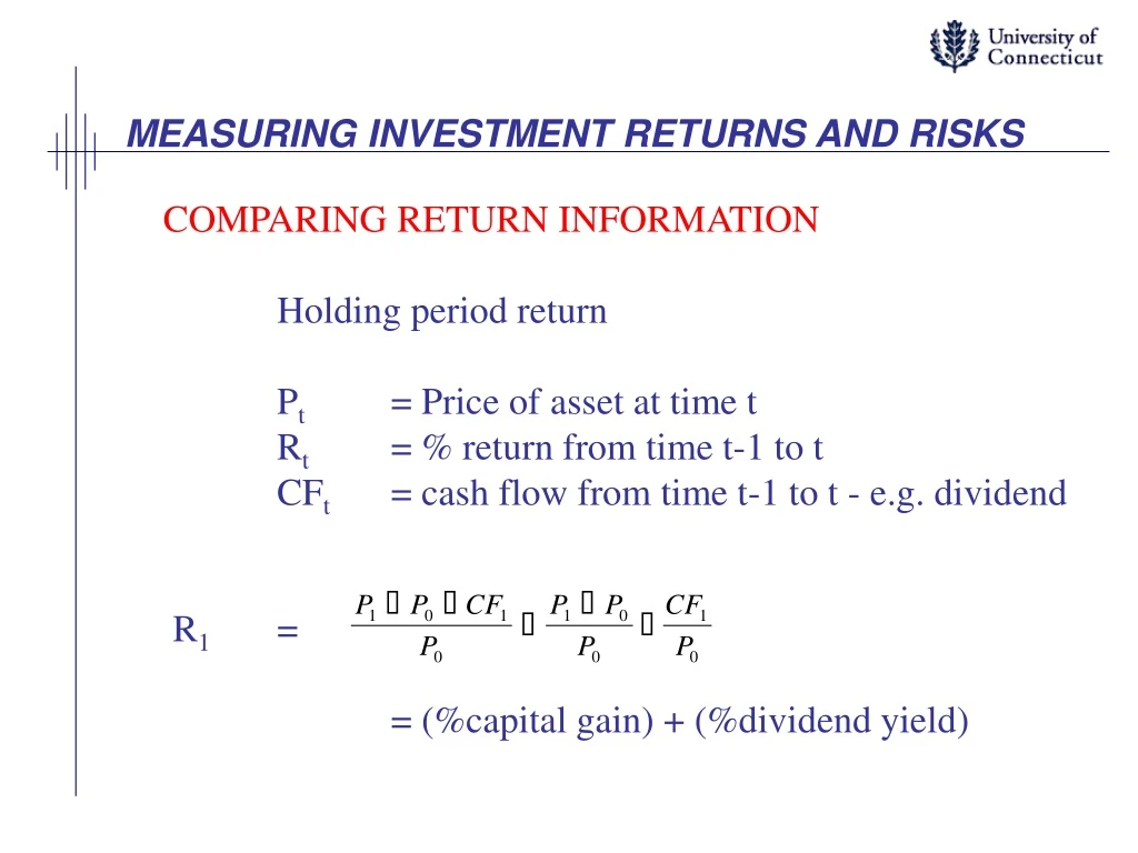 measuring investment returns and risks