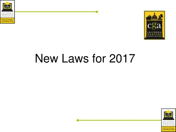 New Laws for 2017