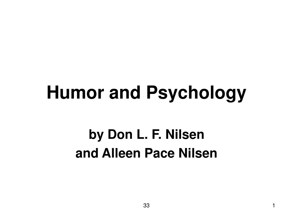 humor and psychology