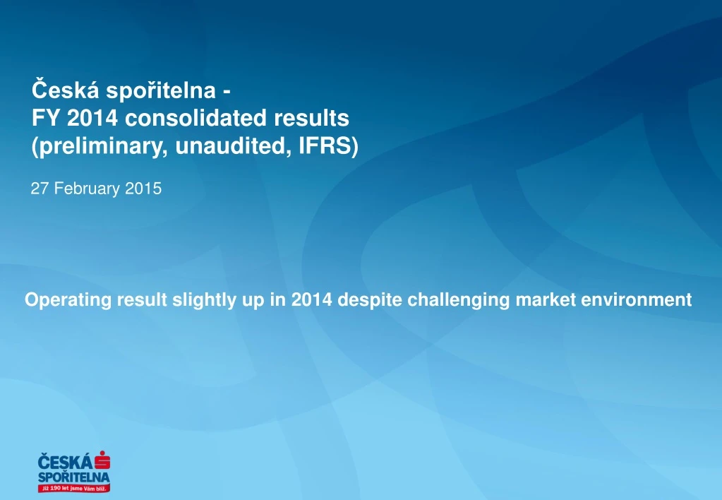 esk spo itelna fy 2014 consolidated results preliminary unaudited ifrs
