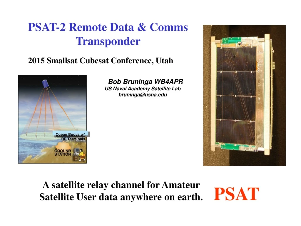 psat 2 remote data comms transponder