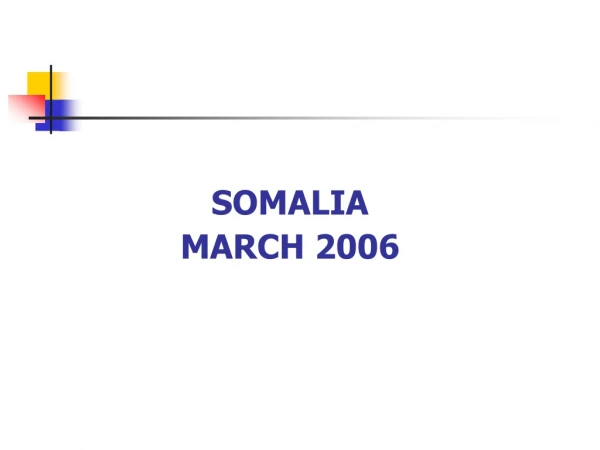 SOMALIA MARCH 2006