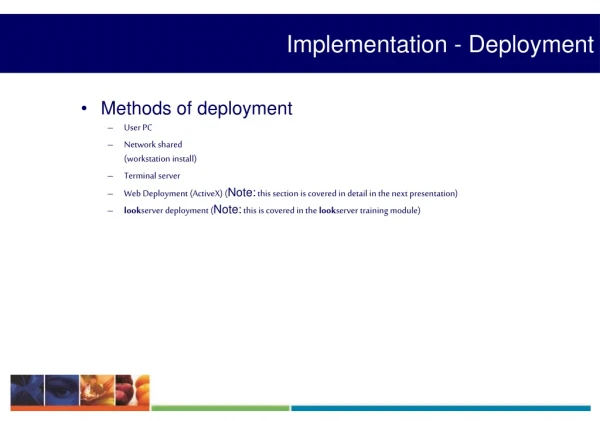 Implementation - Deployment