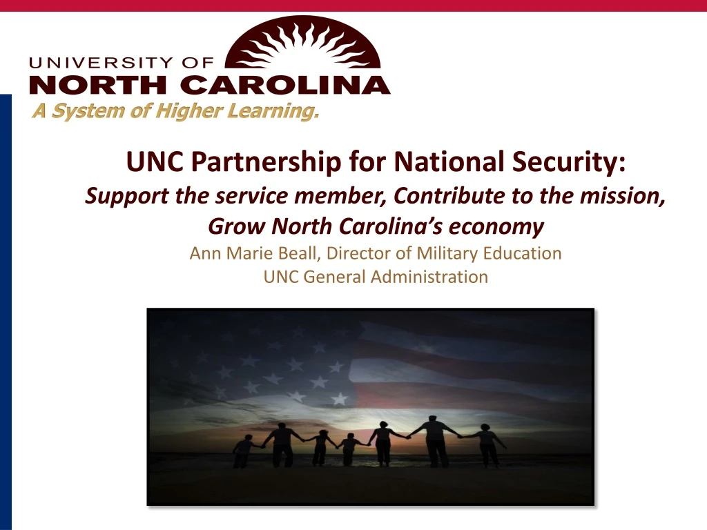unc partnership for national security support