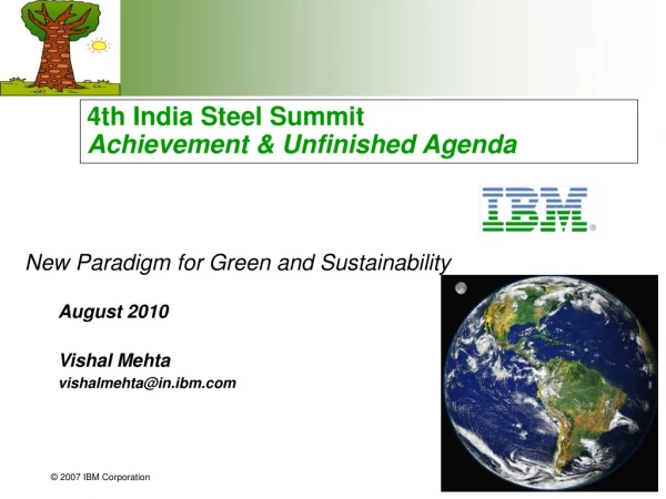 4th India Steel Summit Achievement &amp; Unfinished Agenda