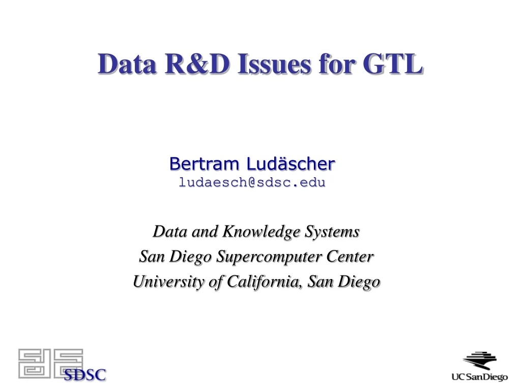 data r d issues for gtl