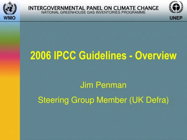2006  IPCC  Guidelines - Overview