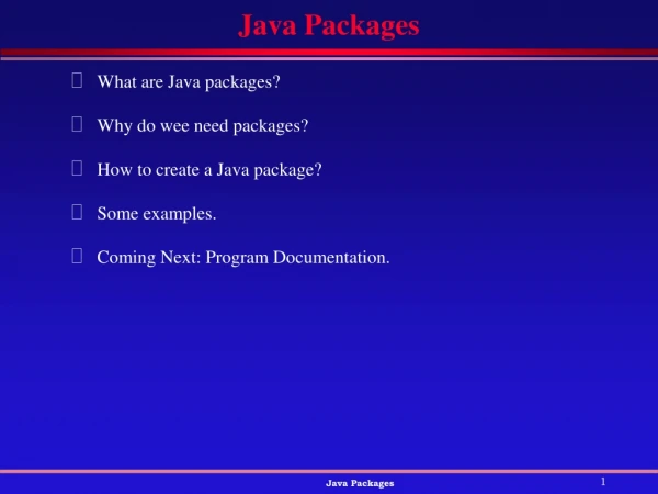 Java Packages