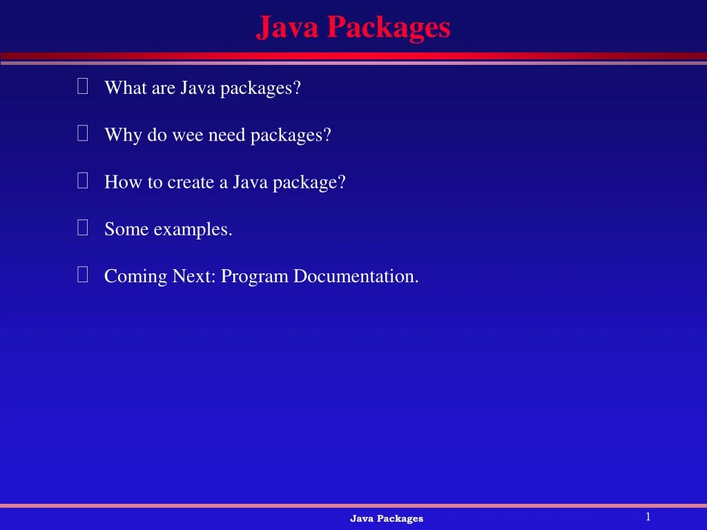 java packages