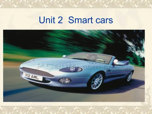 Unit 2 Smart cars