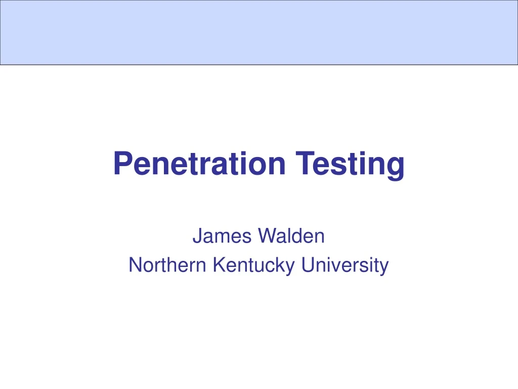 penetration testing