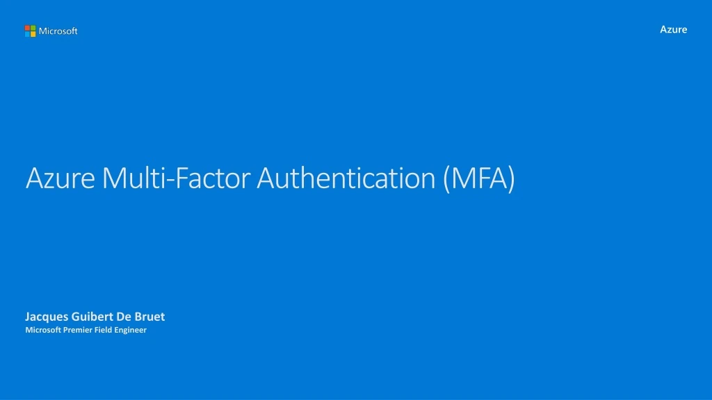 azure multi factor authentication mfa
