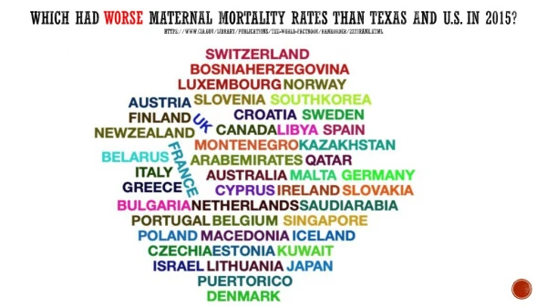 Maternal Mortality in Texas: