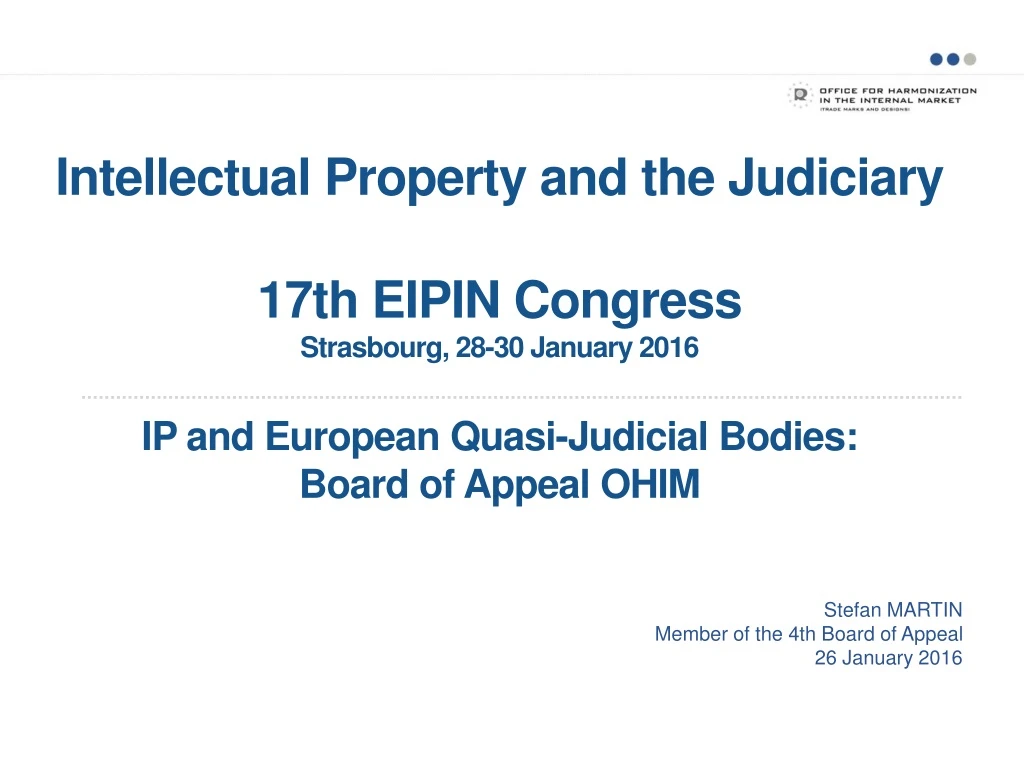 intellectual property and the judiciary 17th