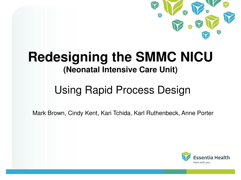 redesigning the smmc nicu neonatal intensive care unit