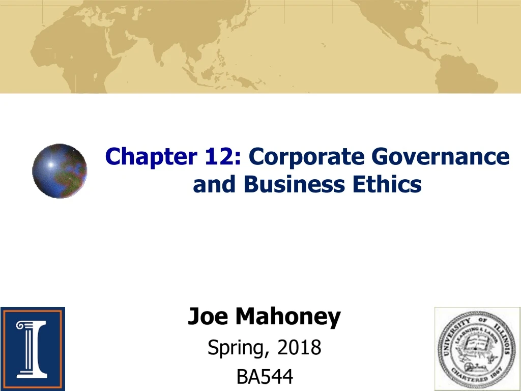 chapter 12 corporate governance and business ethics