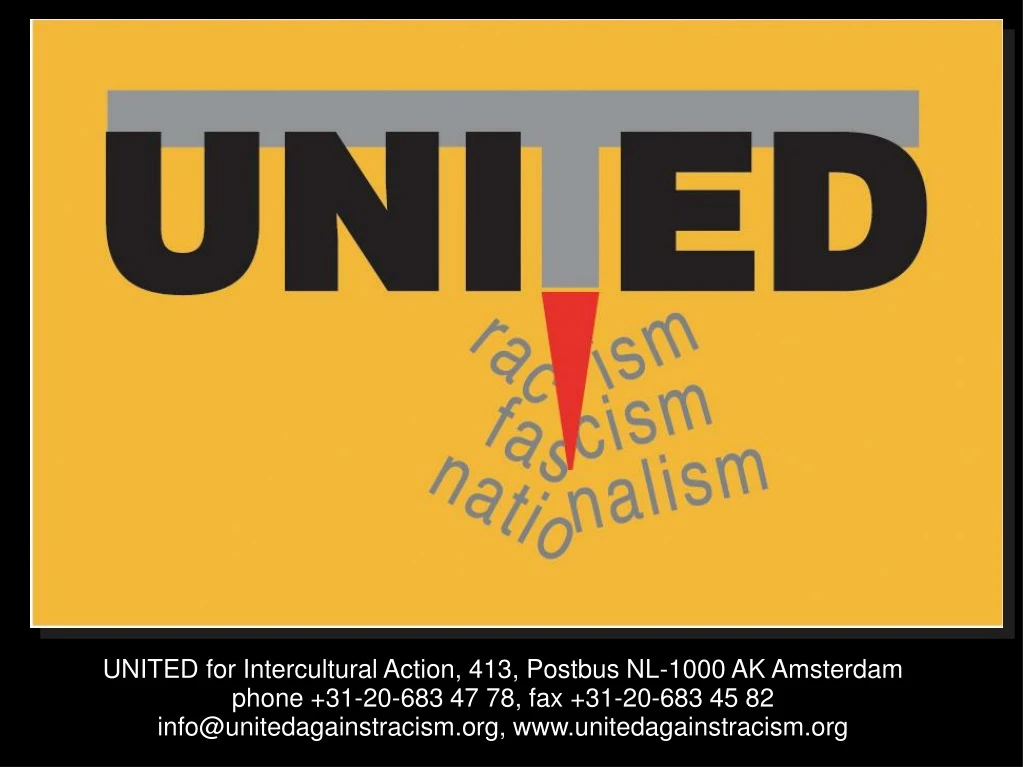 united for intercultural action 413 postbus