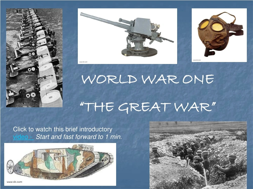 world war one the great war