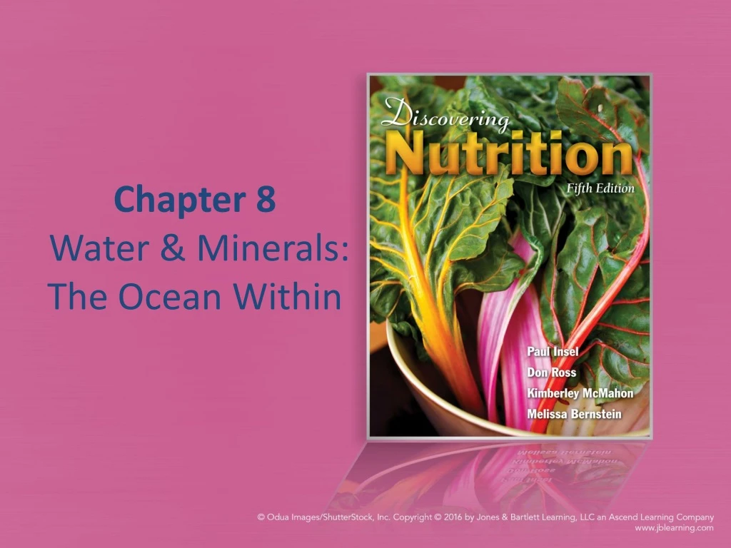 chapter 8 water minerals the ocean within
