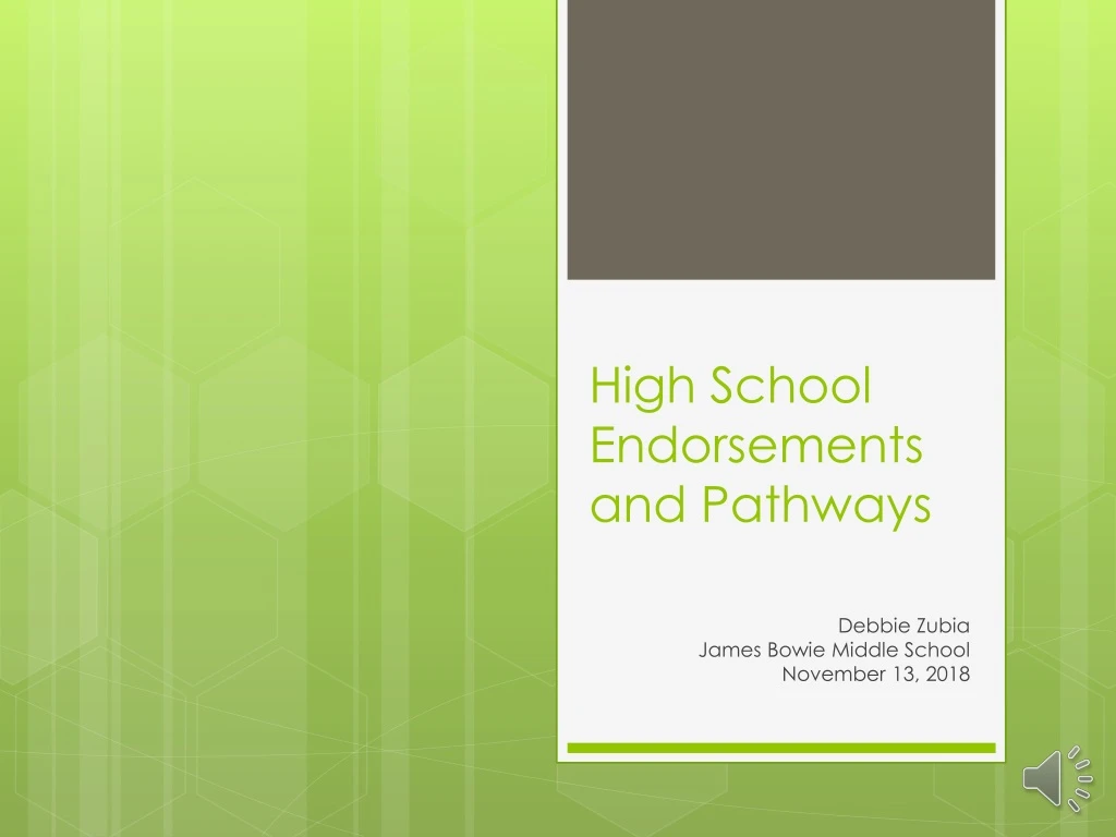 high school endorsements and pathways