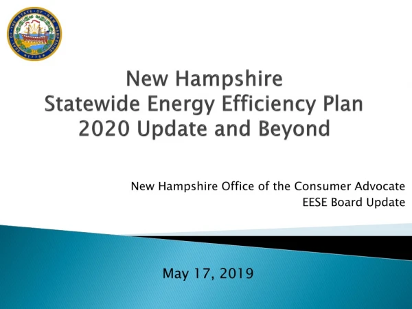 New Hampshire Statewide Energy Efficiency Plan  2020 Update and Beyond