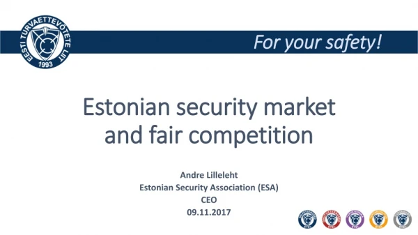 Estonian security market  and fair competition