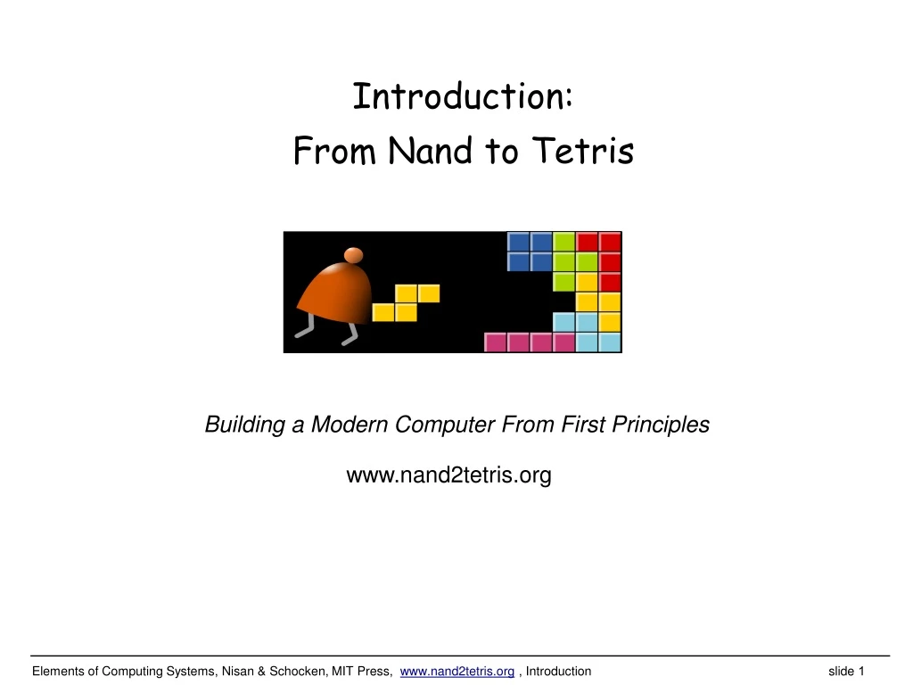 introduction from nand to tetris