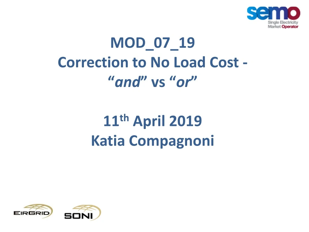 mod 07 19 correction to no load cost