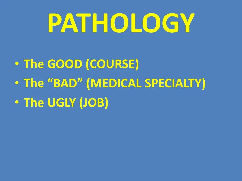 pathology