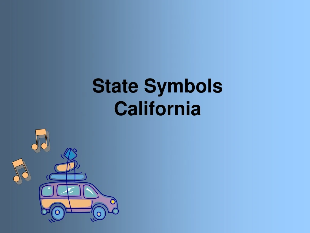 state symbols california