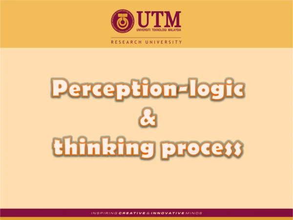 Perception-logic  &amp;  thinking process